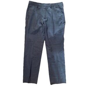 Bonobos Mens Size 32/34 Dark Blue Solid Formal Wool Dress Work Pants